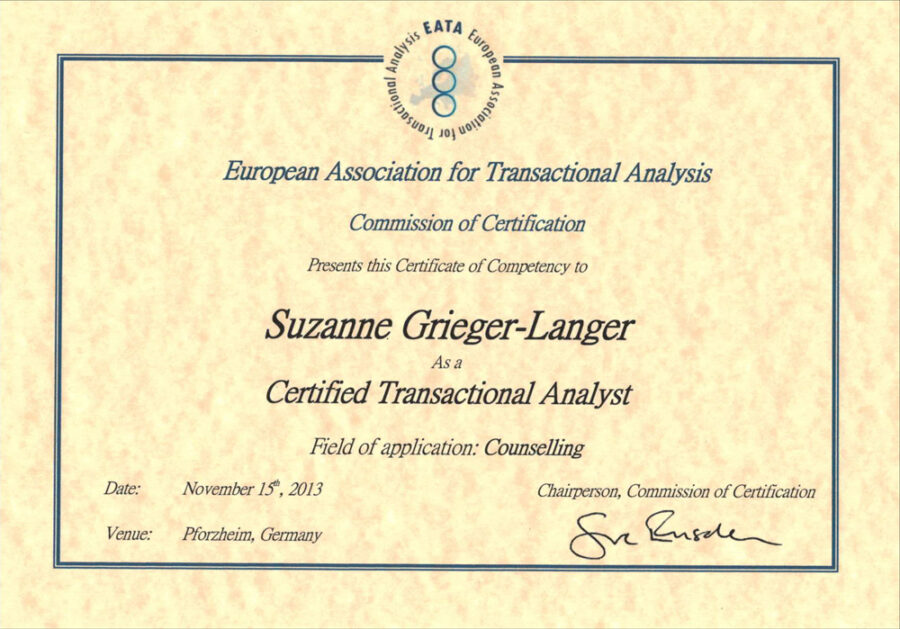 Certified Transactional Analyst 2013